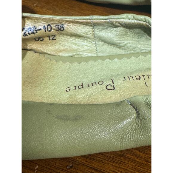 Couleur Pourpre leather flats size euro 38 - Picture 3 of 6